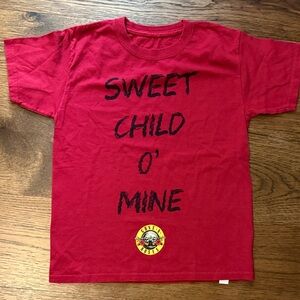 Kids Red Graphic Tee with Bold Print